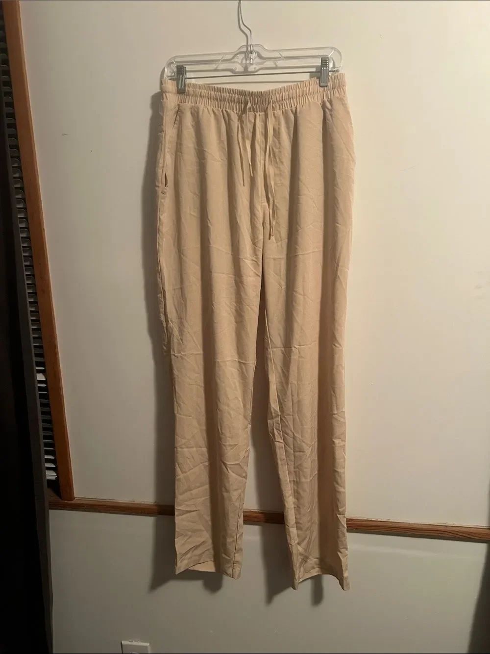 Trr Outdoorsport Beige Drawstring Lounge Pants for Men